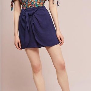NWT Anthropologie HEI HEI Skirted Navy Blue Shorts